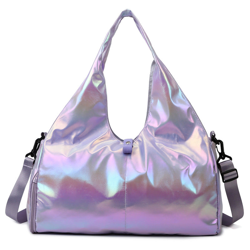 Iridescent Multi-Pocket Travel Tote Bag Kalsten