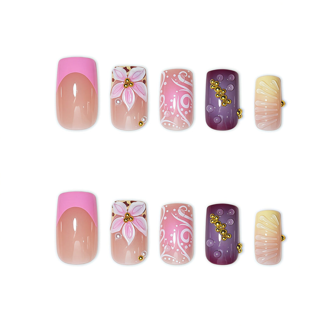 Artistic Decorative Press-On Nail Art Kalsten