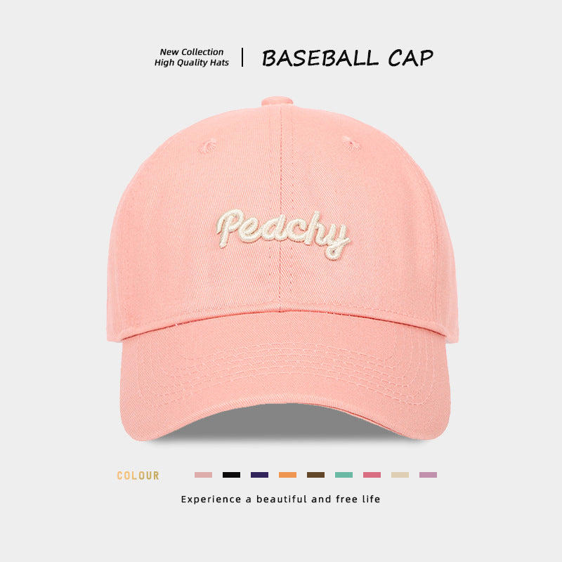 Stylish Peachy Embroidered Baseball Cap
