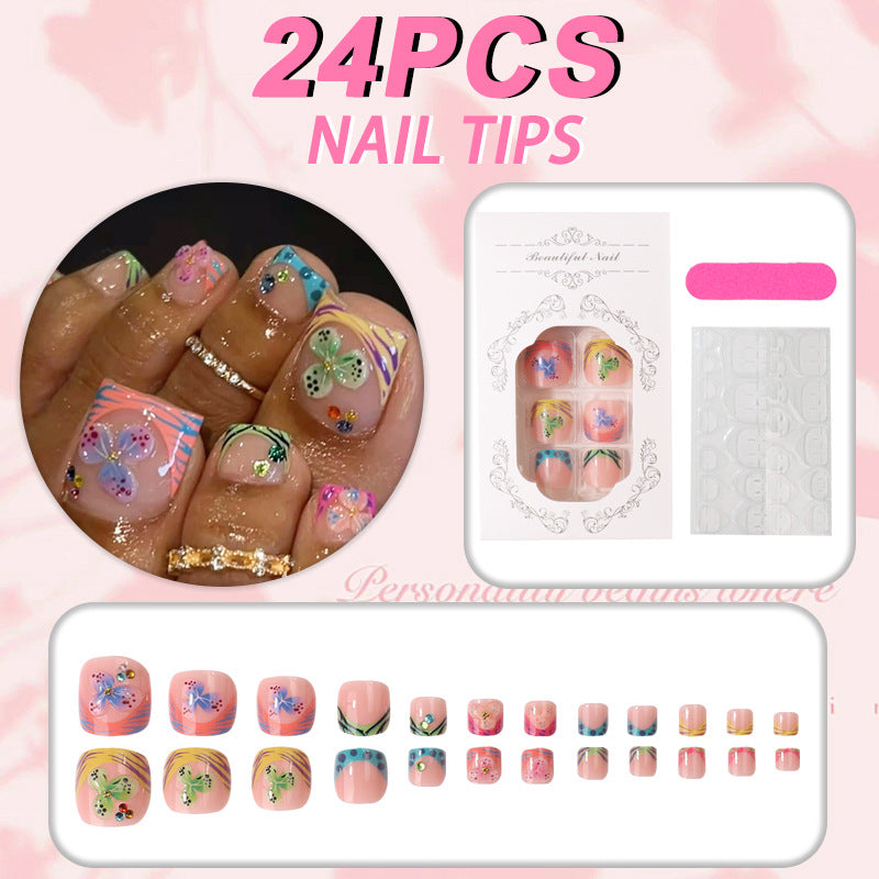Vibrant Artistic Press-On Nail Tips Collection Kalsten