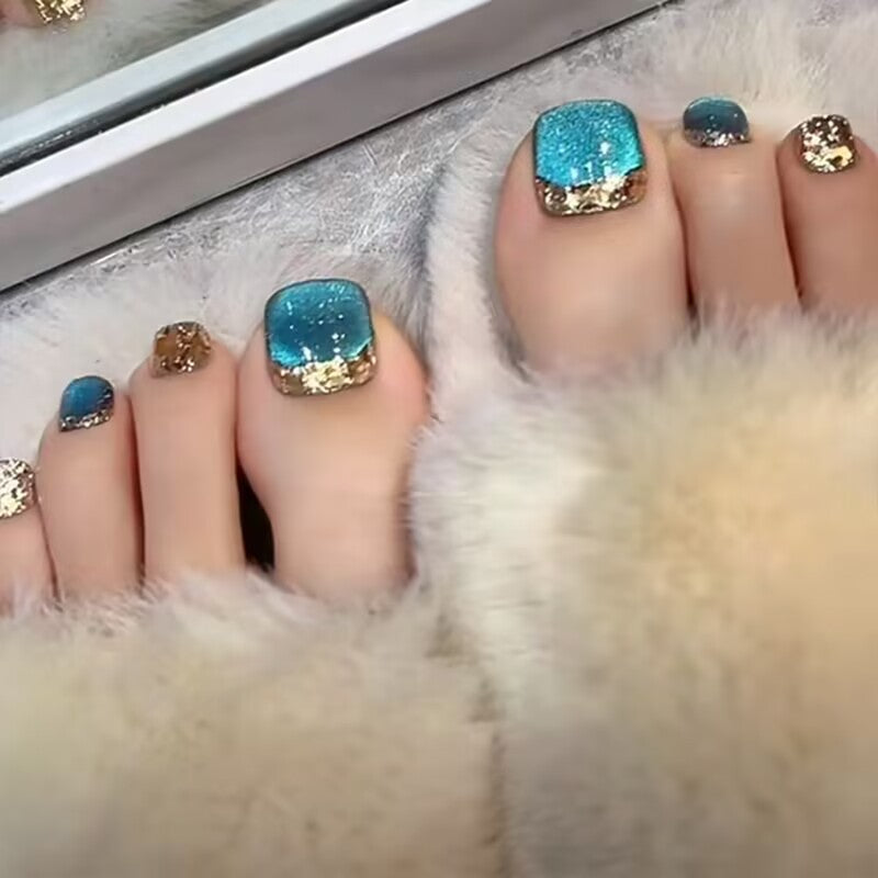 Decorative Sparkling Toe Nail Art Kalsten