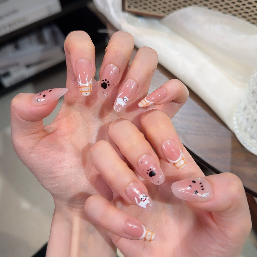 Playful Themed Press-On Nail Set Kalsten