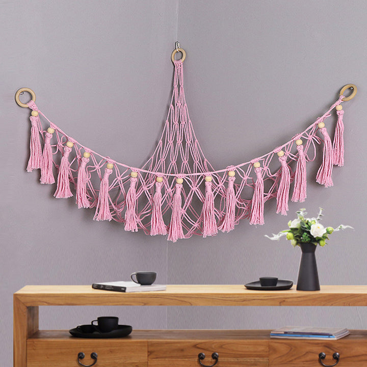Macramé Hammock Hanging Storage