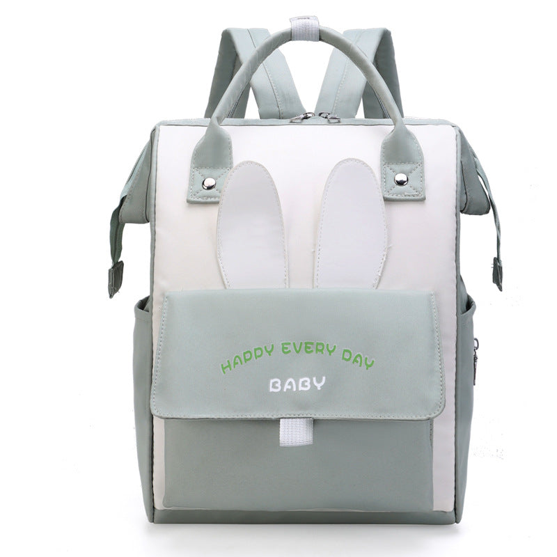Playful Bunny-Themed Diaper Backpack Kalsten