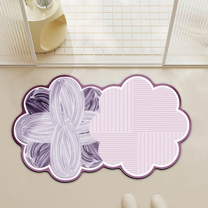 Decorative Cloud-Shaped Bath Mat Kalsten