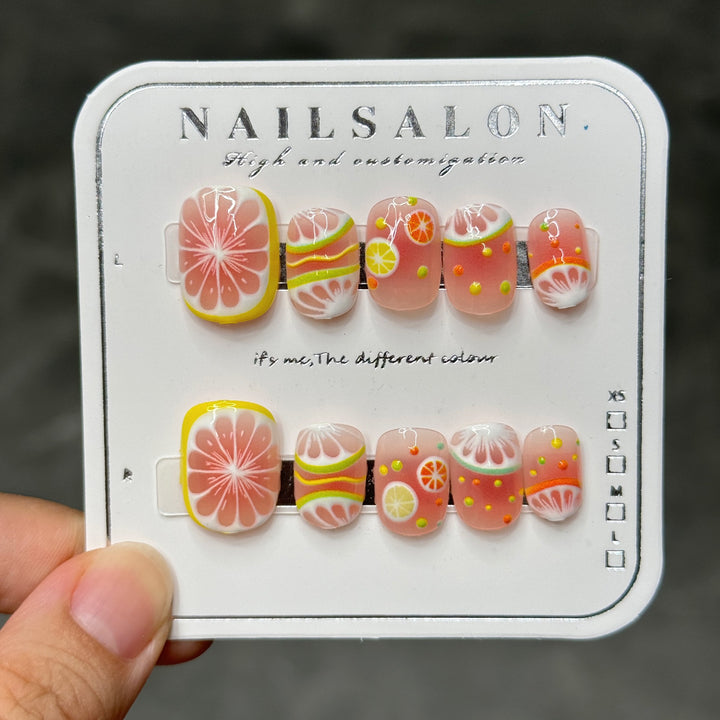 Premium Glittering Press-On Nail Extensions Kalsten