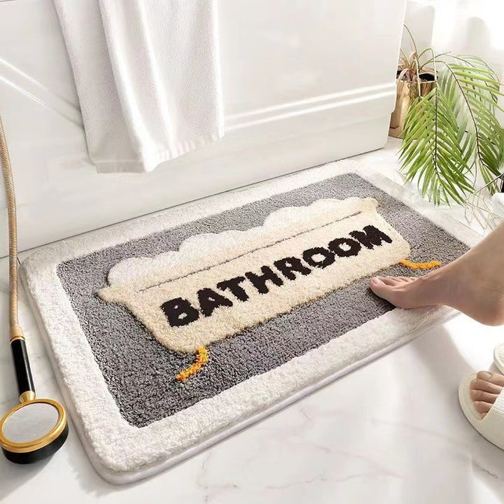Playful Cat-Themed Bath Mat