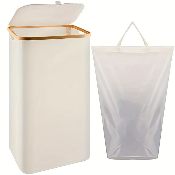 High-quality laundry container with modern lid and removable inner bag Kalsten