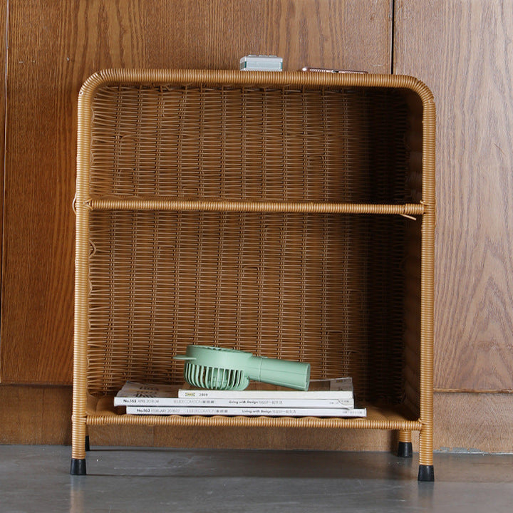Natural Woven Open Shelf Storage Unit Kalsten