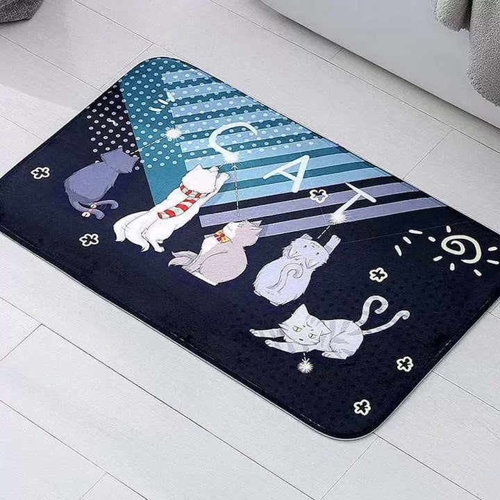 Stylish Motivational Quote Bath Mat