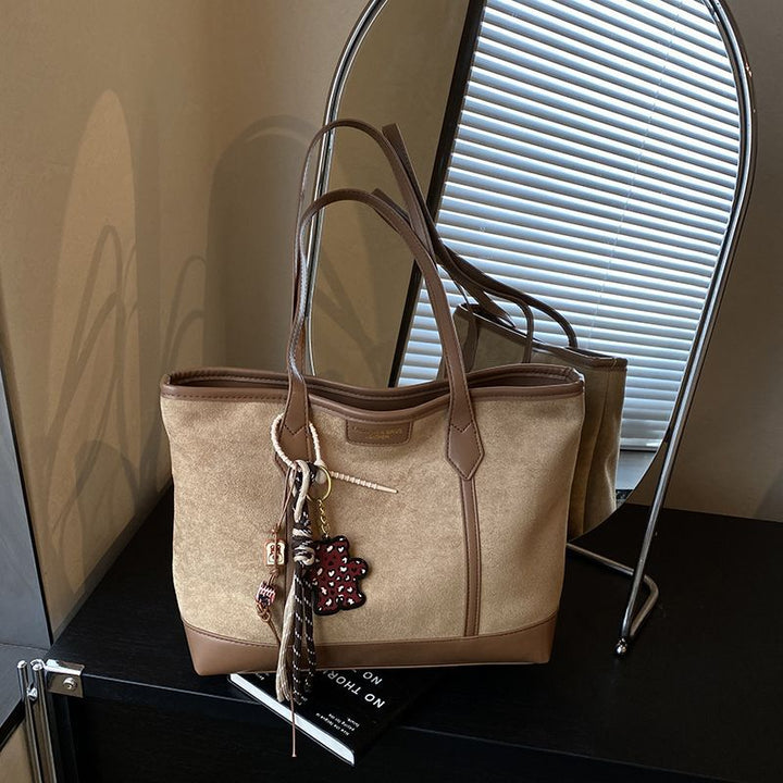Spacious Suede Tote Bag Kalsten