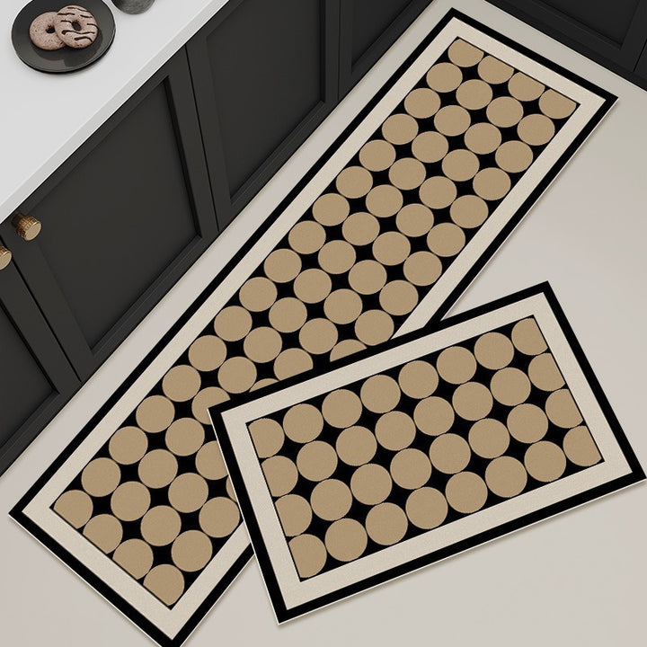 Geometric Pattern Kitchen Rug Set