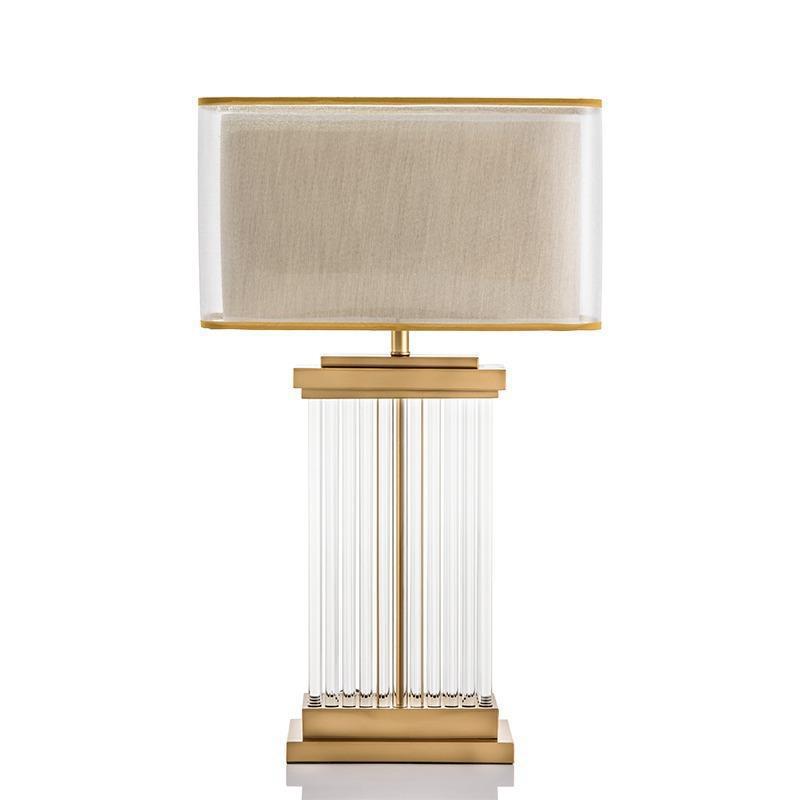 Modern Decorative Table Lamp with Crystal Accents