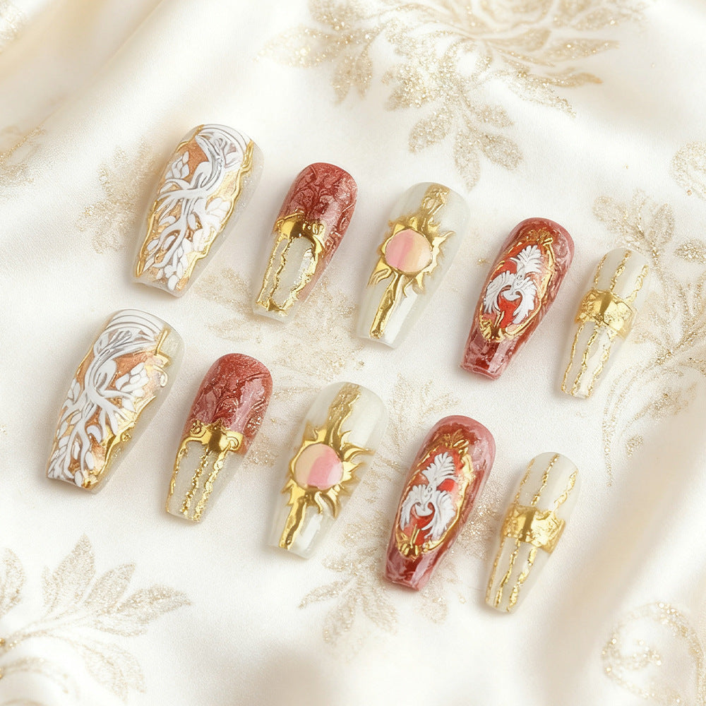 Artistic Decorative Press-On Nails Kalsten
