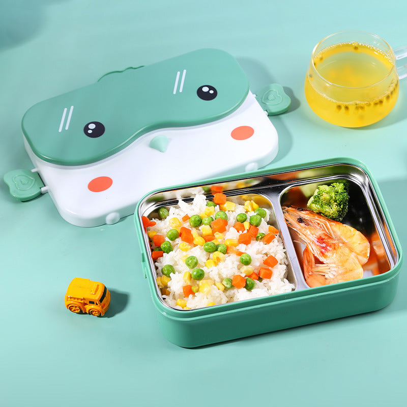 Cartoon-Themed Multi-Compartment Lunch Box