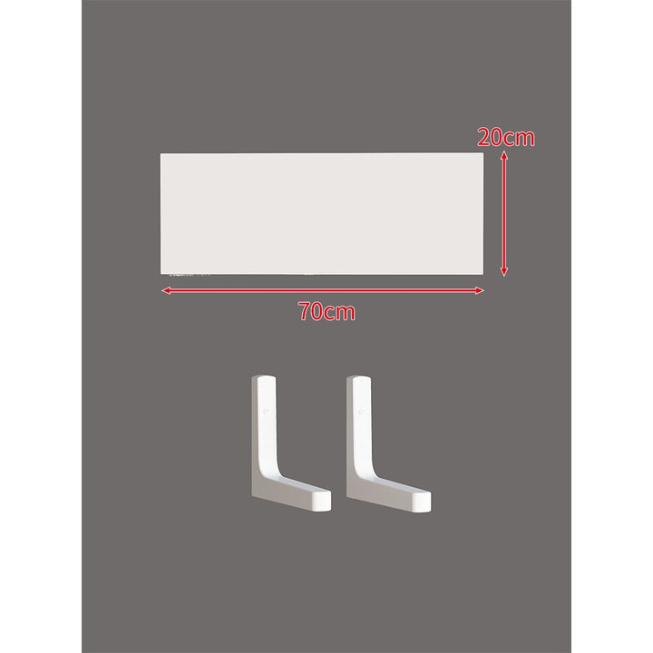 Long Narrow Floating Wall Shelf Kit with Concealed Heavy-Duty Brackets