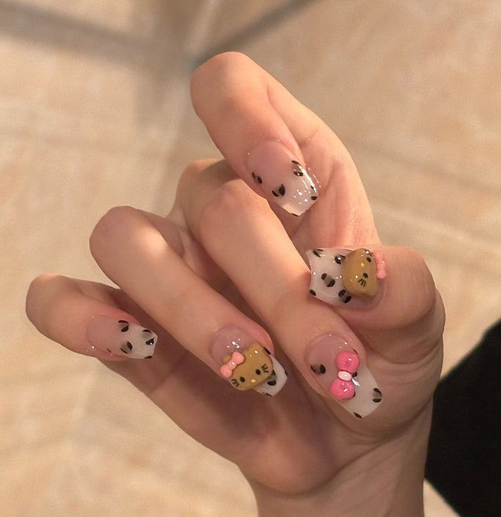 Artistic Heart Pattern Nail Art Extensions Kalsten
