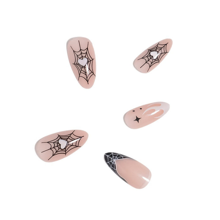 Artistic Halloween-Themed Press-On Nail Art Kalsten 1789805114