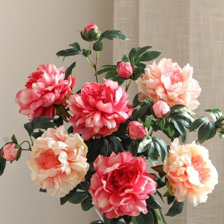 Lifelike Peony Floral Arrangement