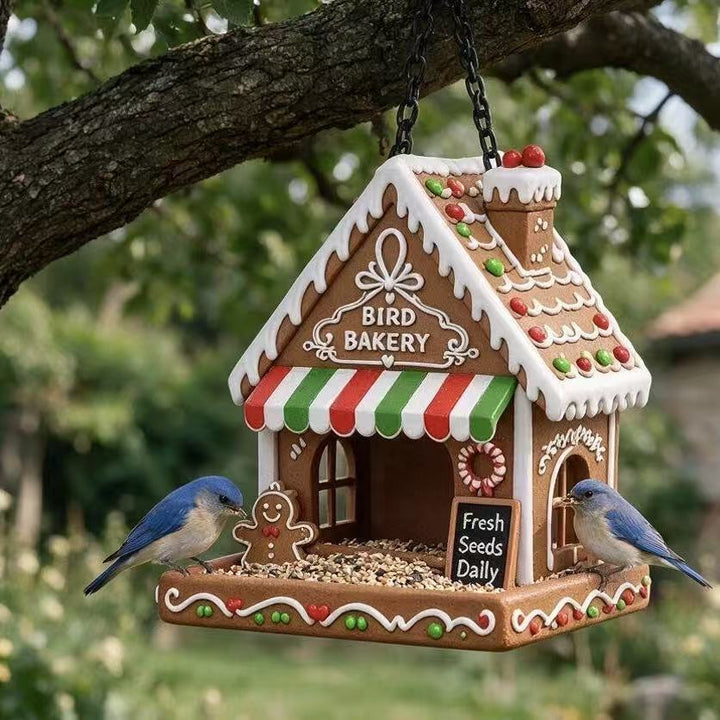 Bird feeder in gingerbread house style Kalsten