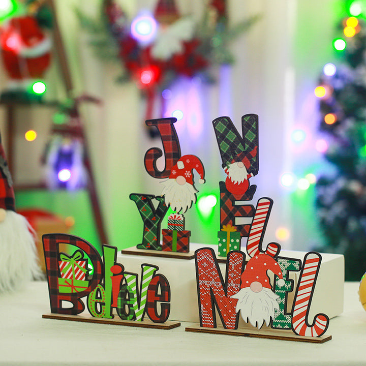 Festive wooden decoration with Christmas motif Kalsten