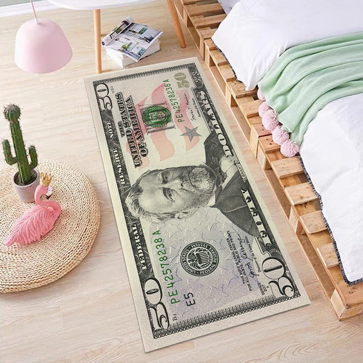 Luxury Dollar Bill Area Rug