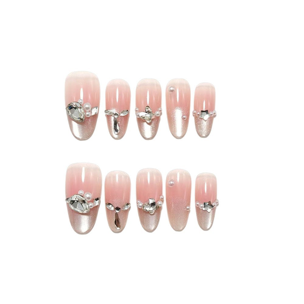 Artificial nails with luxurious jewelry accents Kalsten