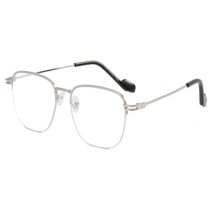 Women Designer Glasses with Square Frame and Glossy Metal Structure Kalsten