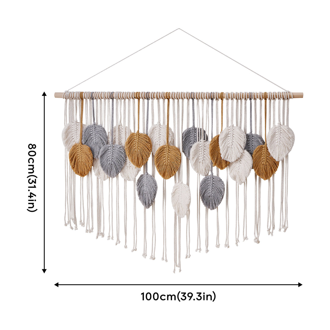 Woven Leaf Wall Décor
