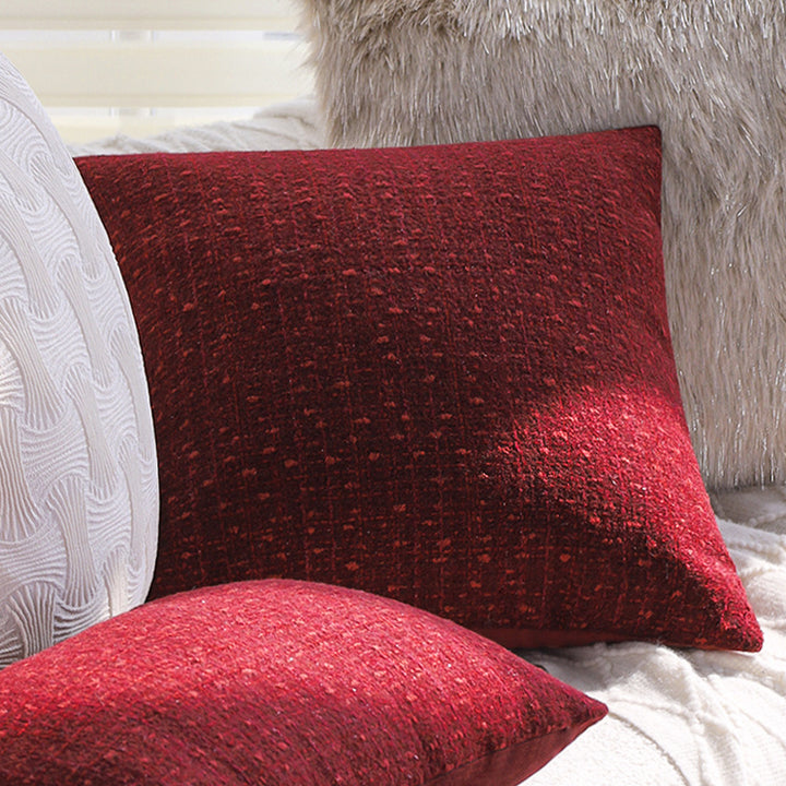 Decorative sofa cushion cover with relief-style textured pattern Kalsten