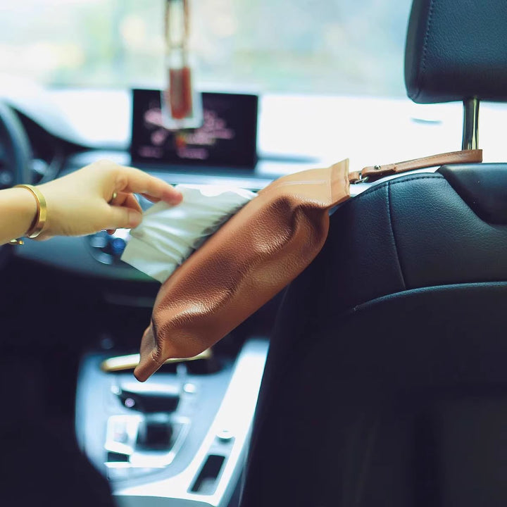 Stylish Leather Tissue Holder Kalsten