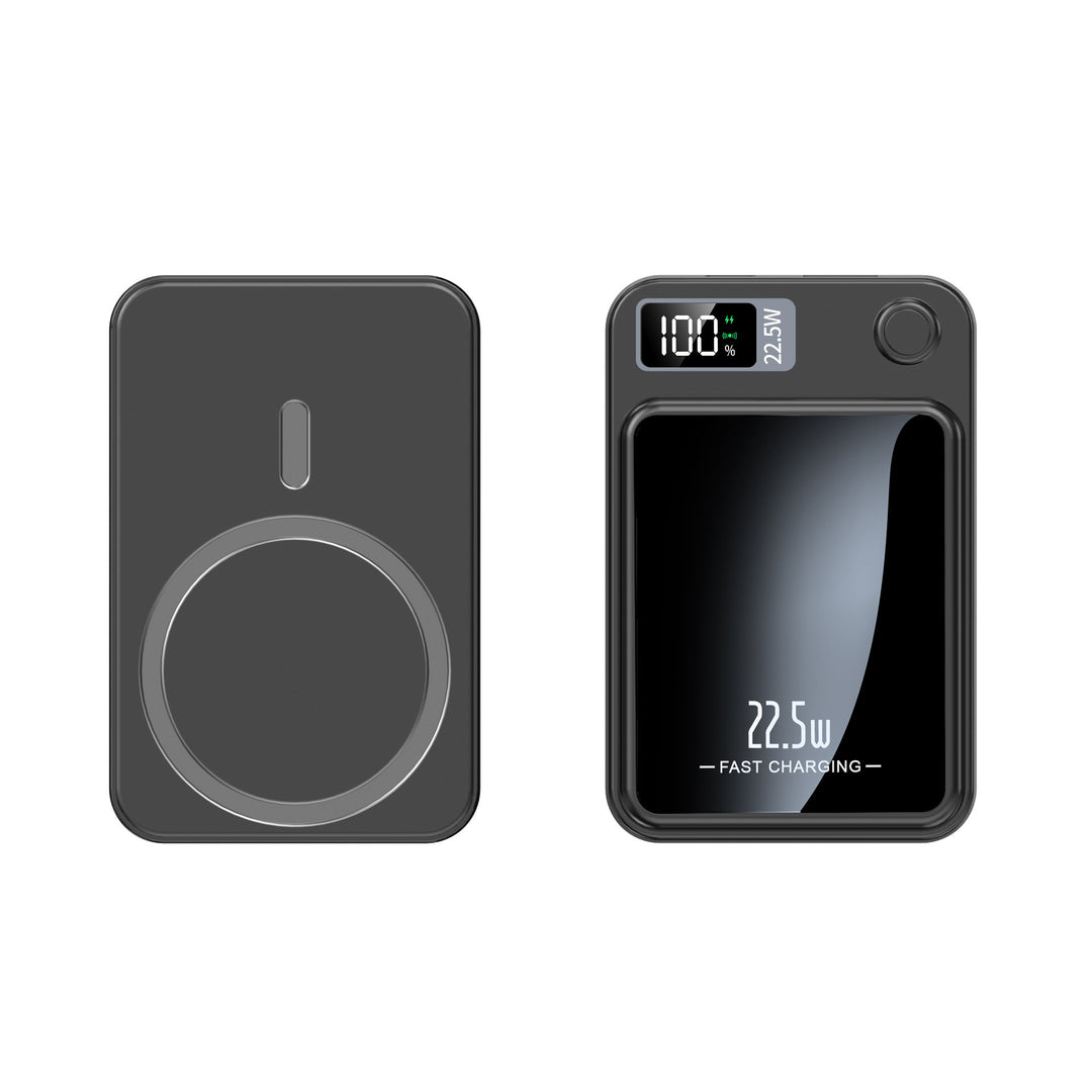 Portable charger with wireless fast charging capability and digital display Kalsten