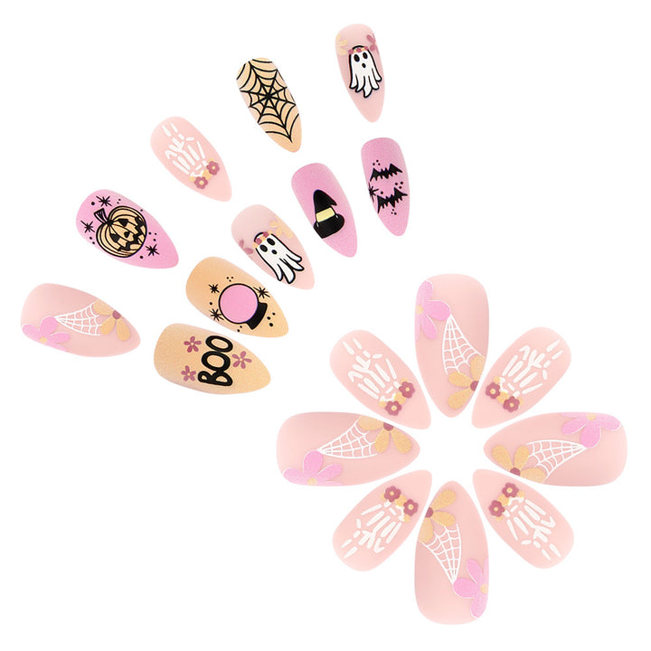 Halloween-Themed Press-On Nail Art Kit Kalsten