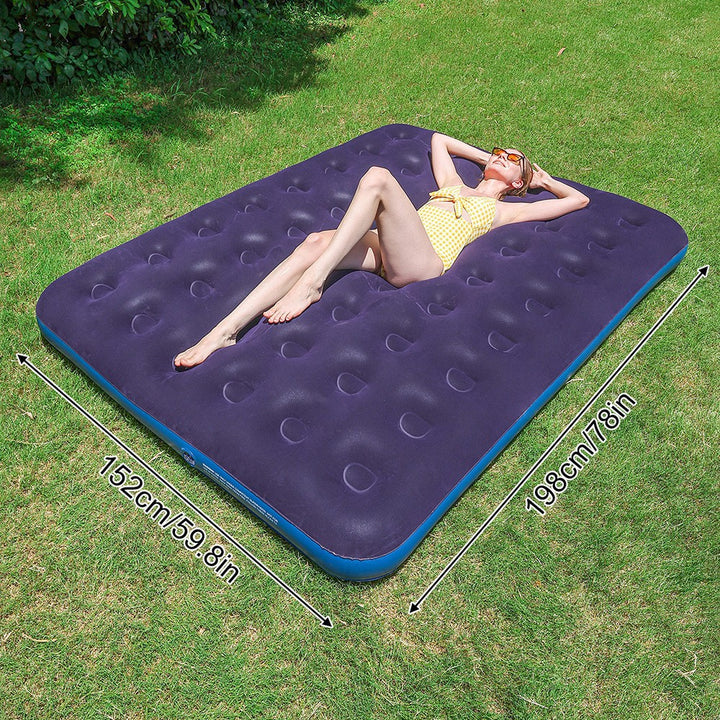 Women's Inflatable Luxury Air Mattress with Soft Velour Surface Kalsten