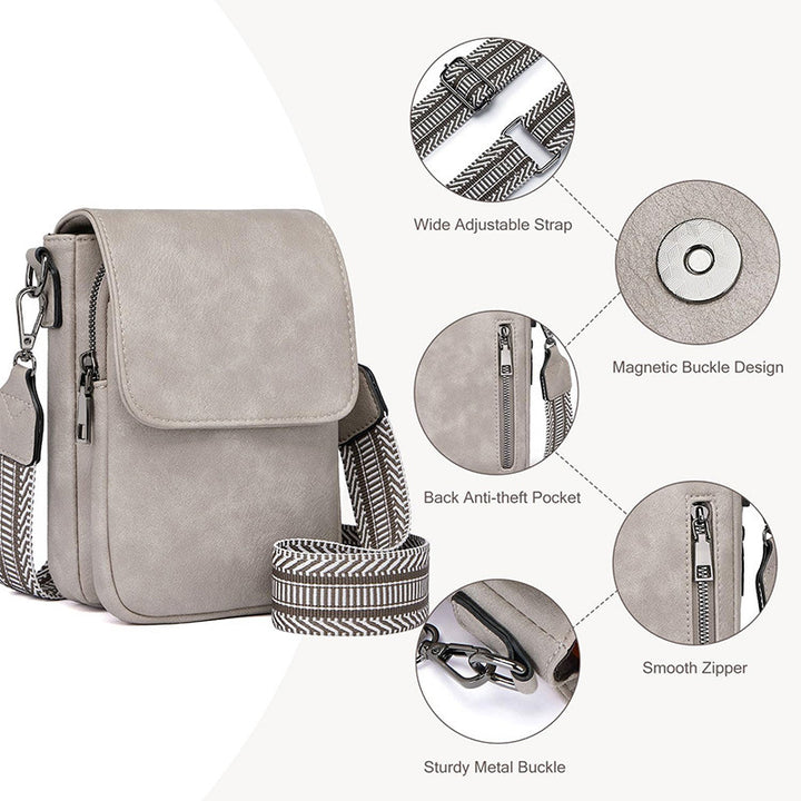 Small crossbody bag with decorative shoulder strap Kalsten