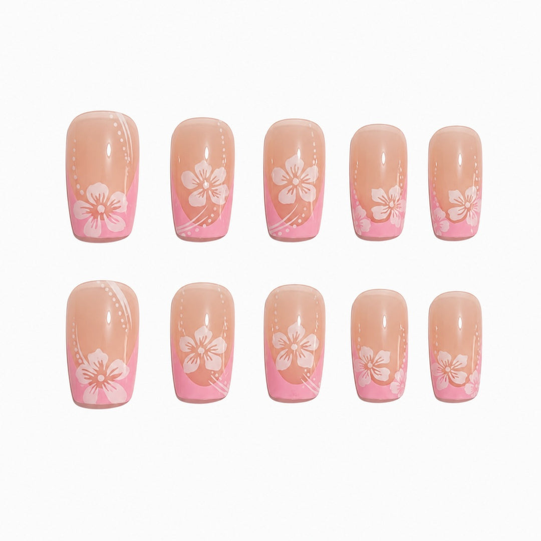 Artificial nails with delicate floral designs Kalsten