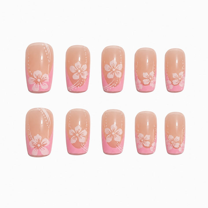 Artificial nails with delicate floral designs Kalsten