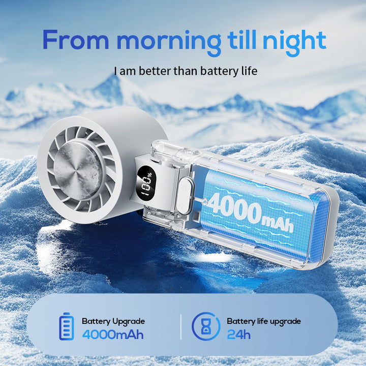 Unisex Smart Handheld Cooling Fan with LED Display Kalsten