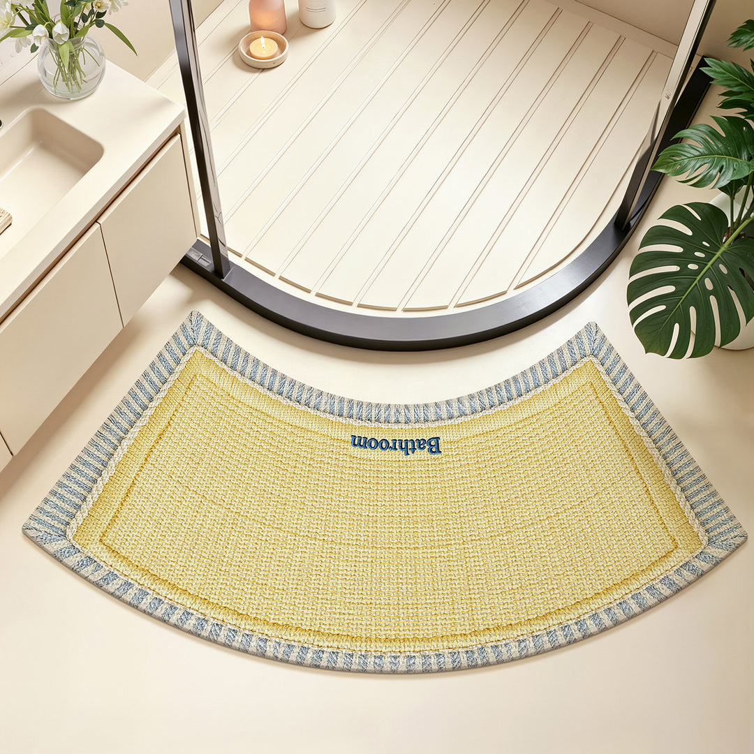 Elegant Curved Bath Mat