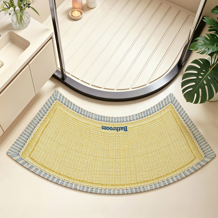 Elegant Curved Bath Mat