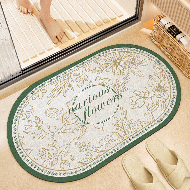 Stylish Floral Bath Mat