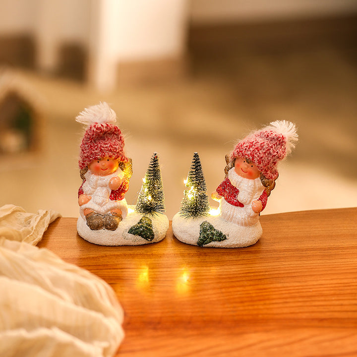 Cute Christmas figure with light decoration Kalsten
