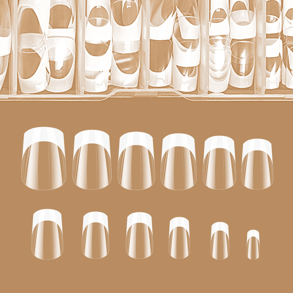 Elegant French Tip Press-On Nails Kalsten