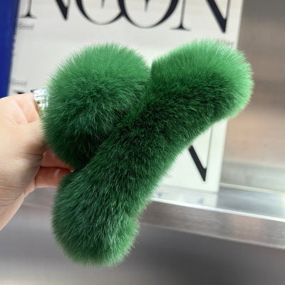 Plush Faux Fur Hair Claw Clip Kalsten