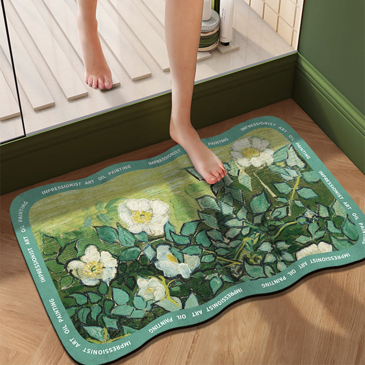 Artistic Impressionist Art Bath Mat