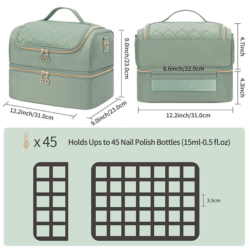Cosmetic organizer bag with multifunctional compartments Kalsten