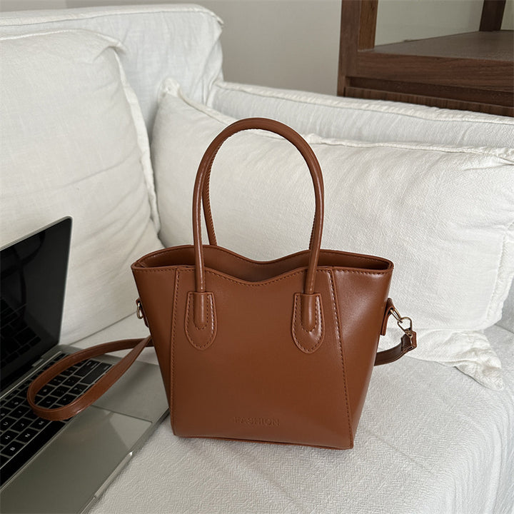 Luxurious Structured Handheld Satchel