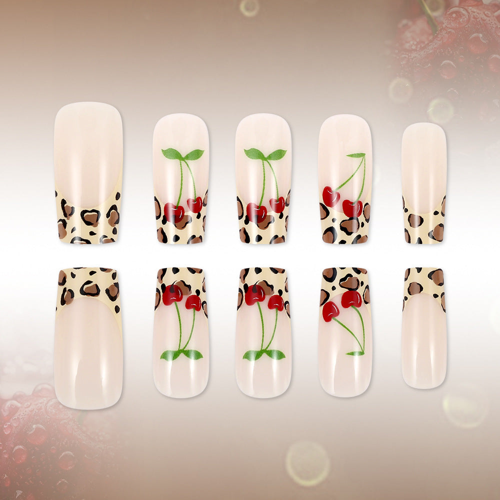Artistic Leopard Print Press-On Nails Kalsten