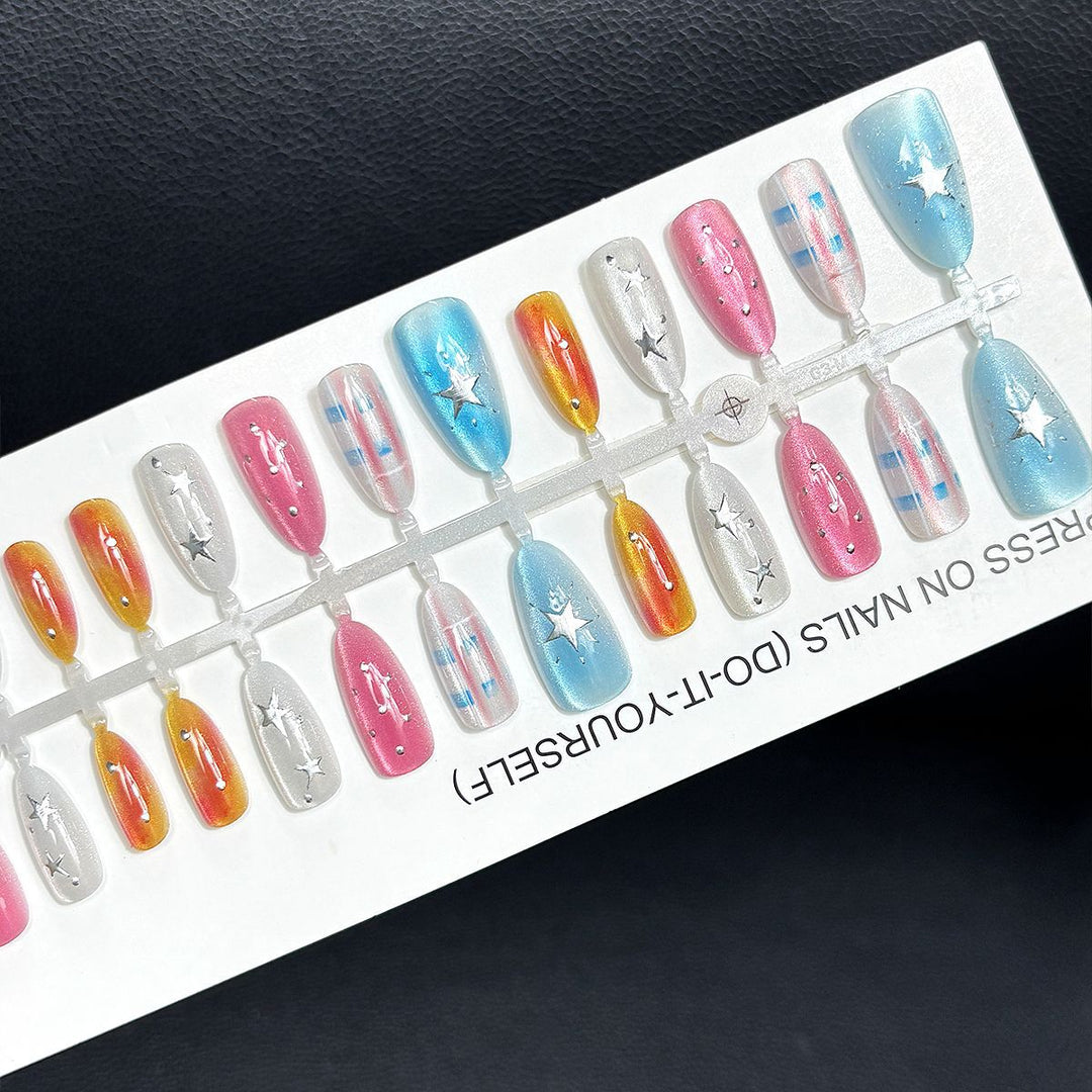 Starry Themed Press-On Nail Set Kalsten
