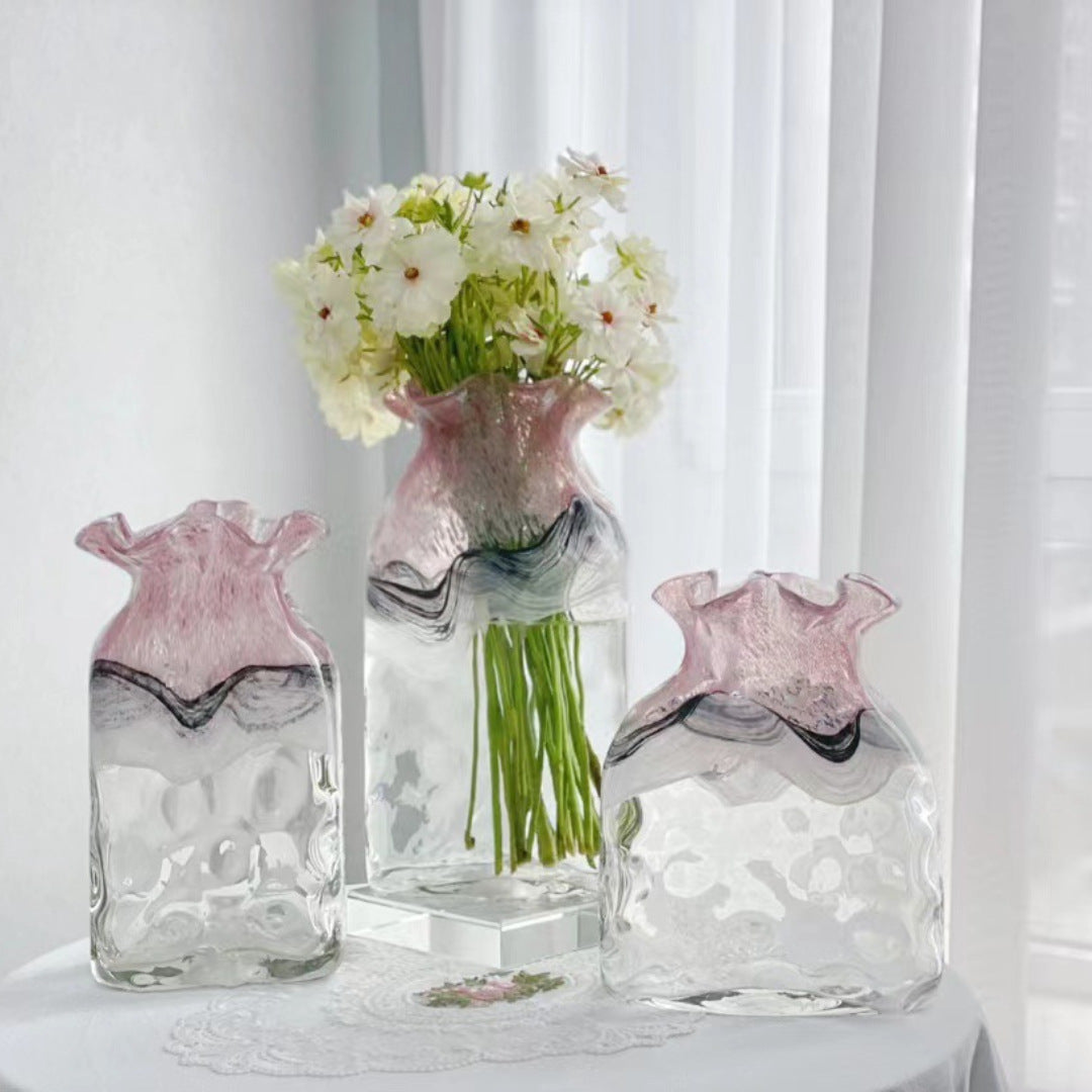 Decorative Ruffled-Top Square Wax Candle Kalsten